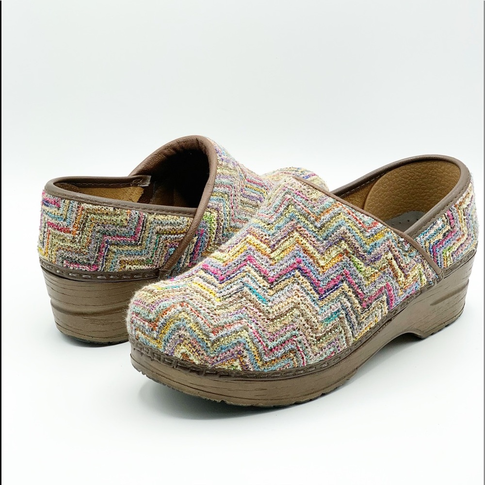 Sanita Tweed Multi Colored Clog 36
